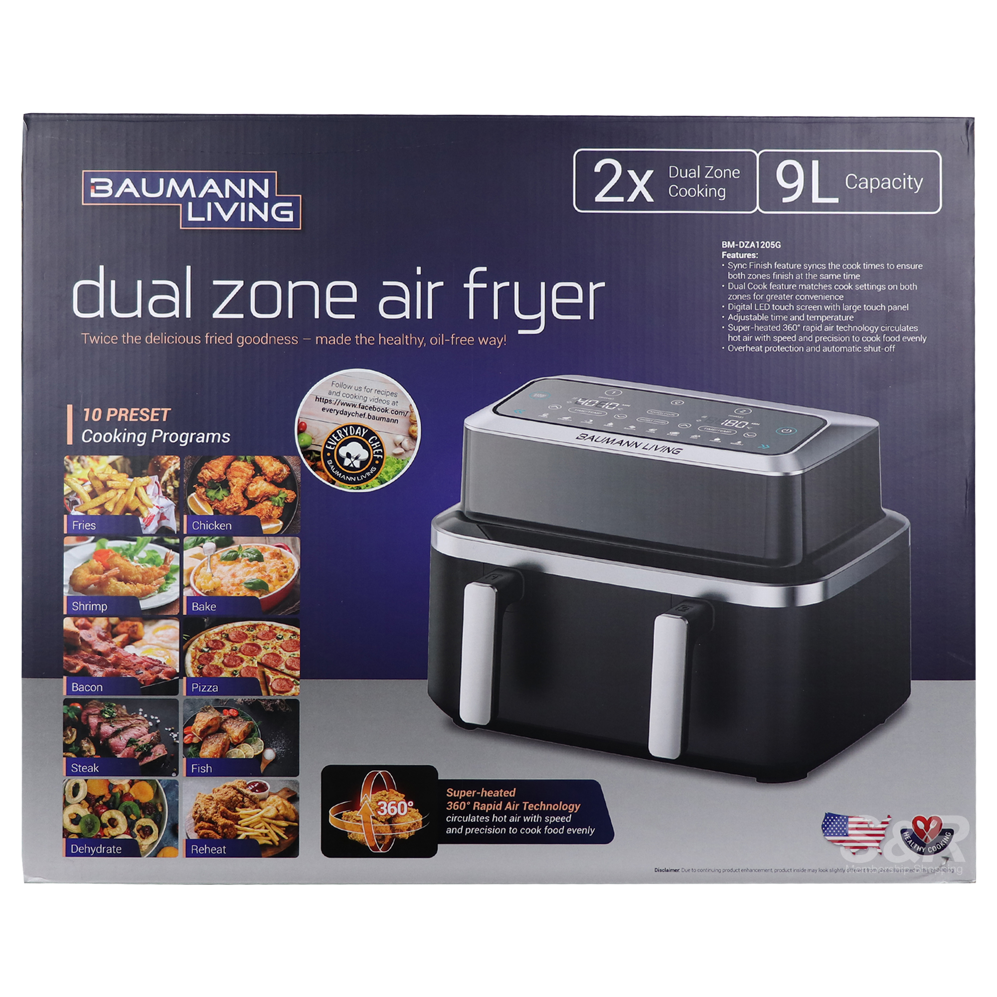 Baumann Living Dual Zone Air Layer BM-DZA1205G Baumann Living Dual Zone Air Layer BM-DZA1205G